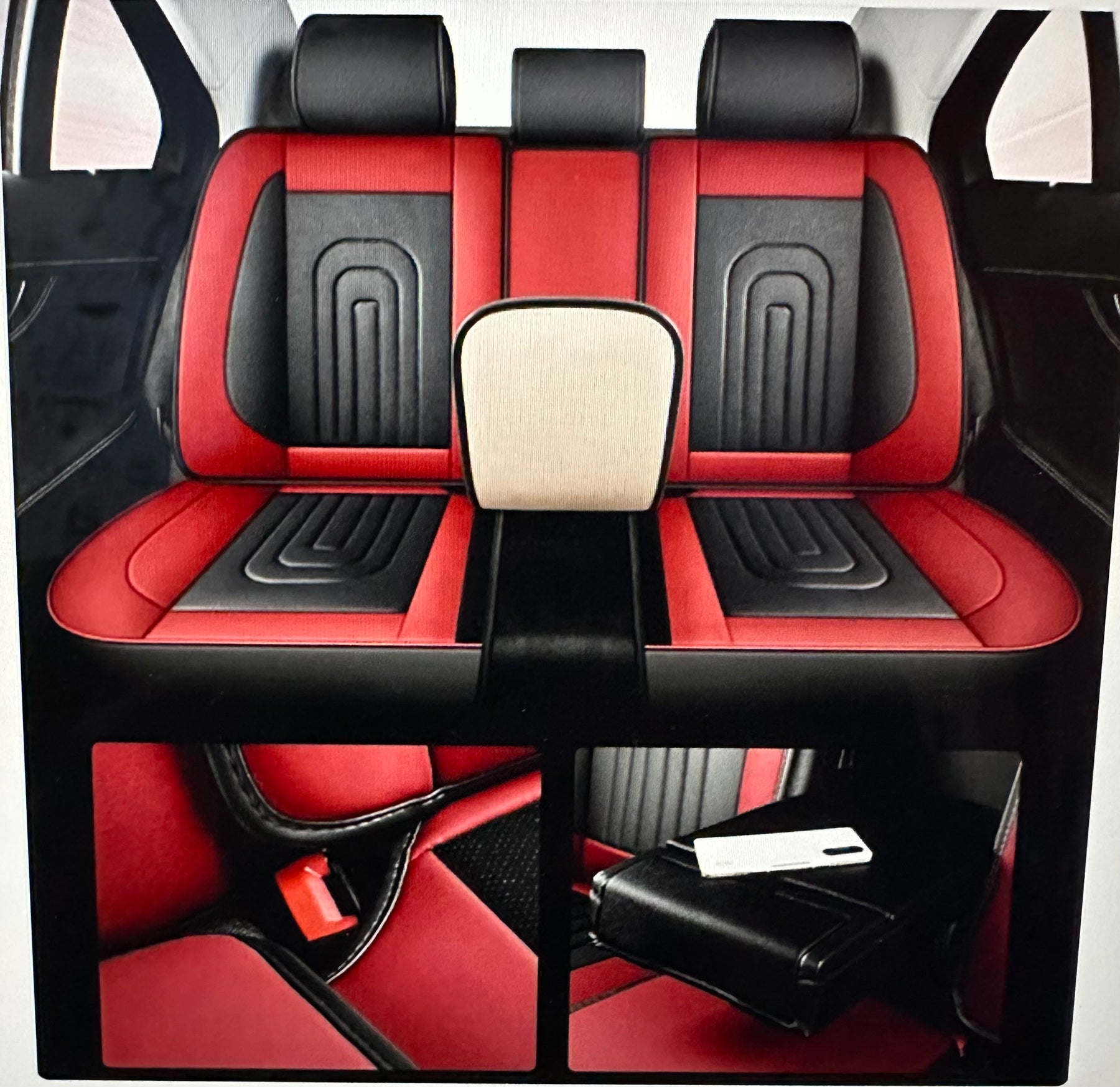 Capa Universal Completa Para Carro em Couro Legítimo e AirBag +BRINDES: 3 Tapetes Para Carro e Capa de Volante