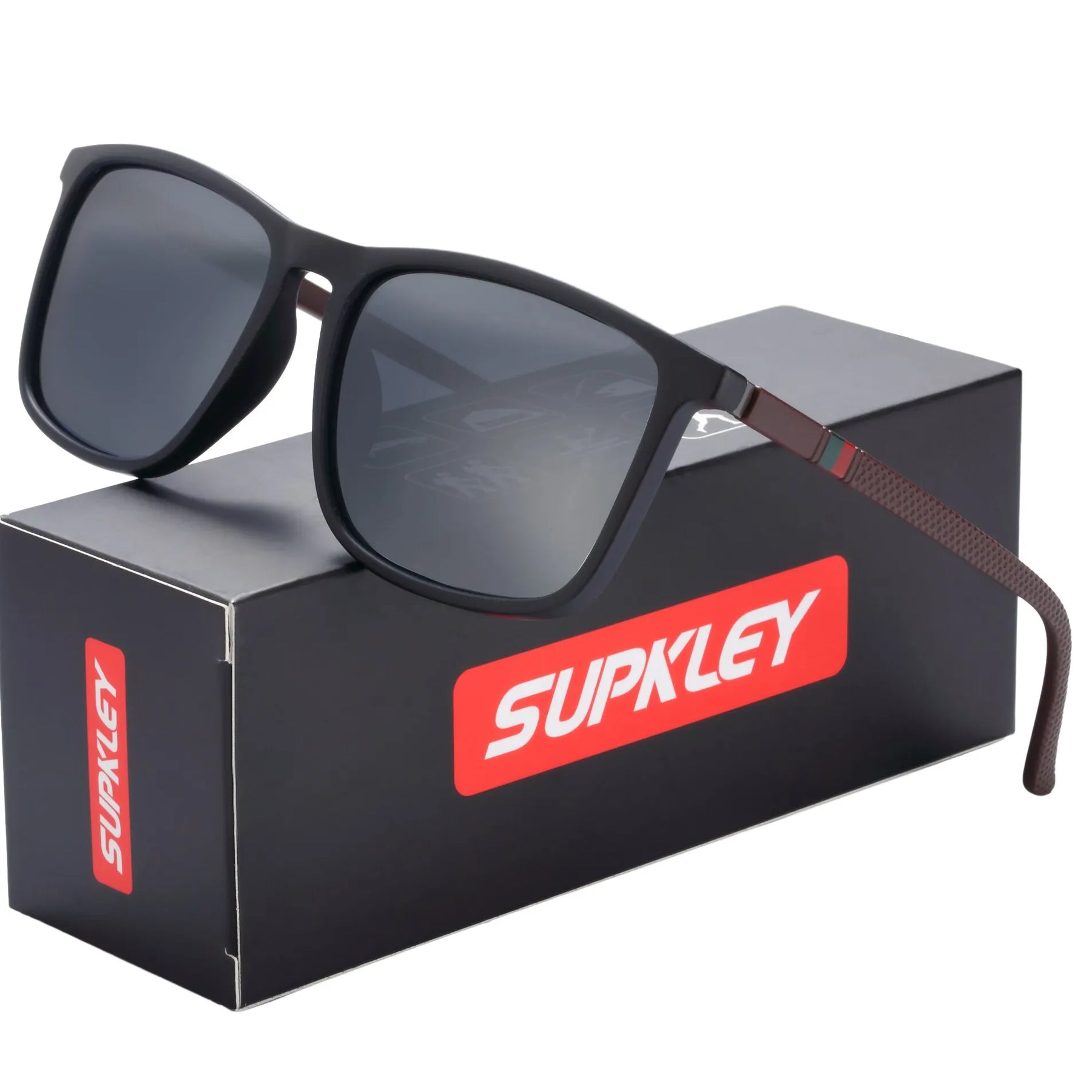 Óculos de Sol Masculinos SUPKLEY - Polarizados e Leves, Estilo Esportivo e Confortáve