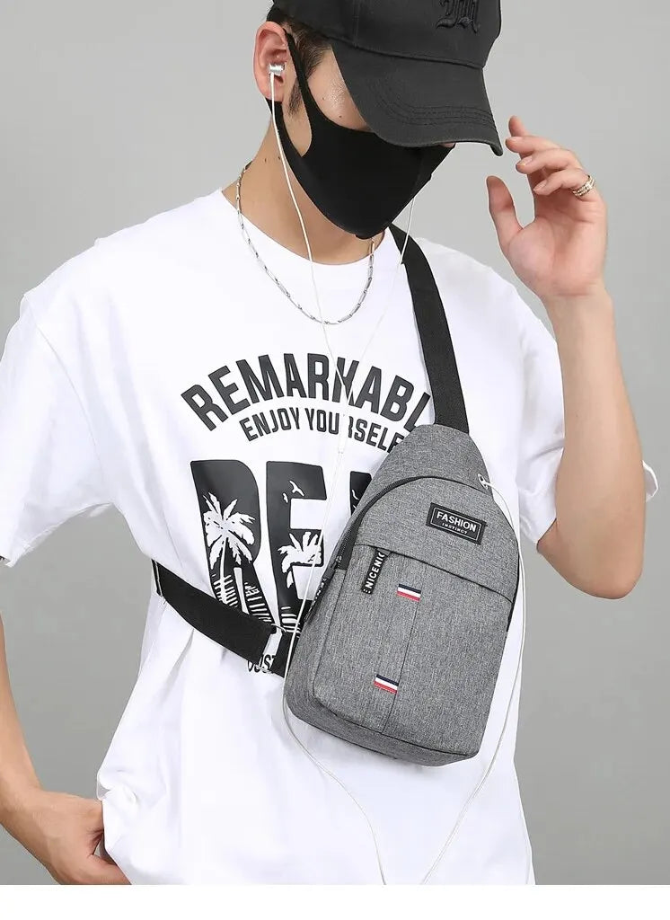 Bolsa Masculina Crossbody - Estilo e Praticidade para o Dia a Dia