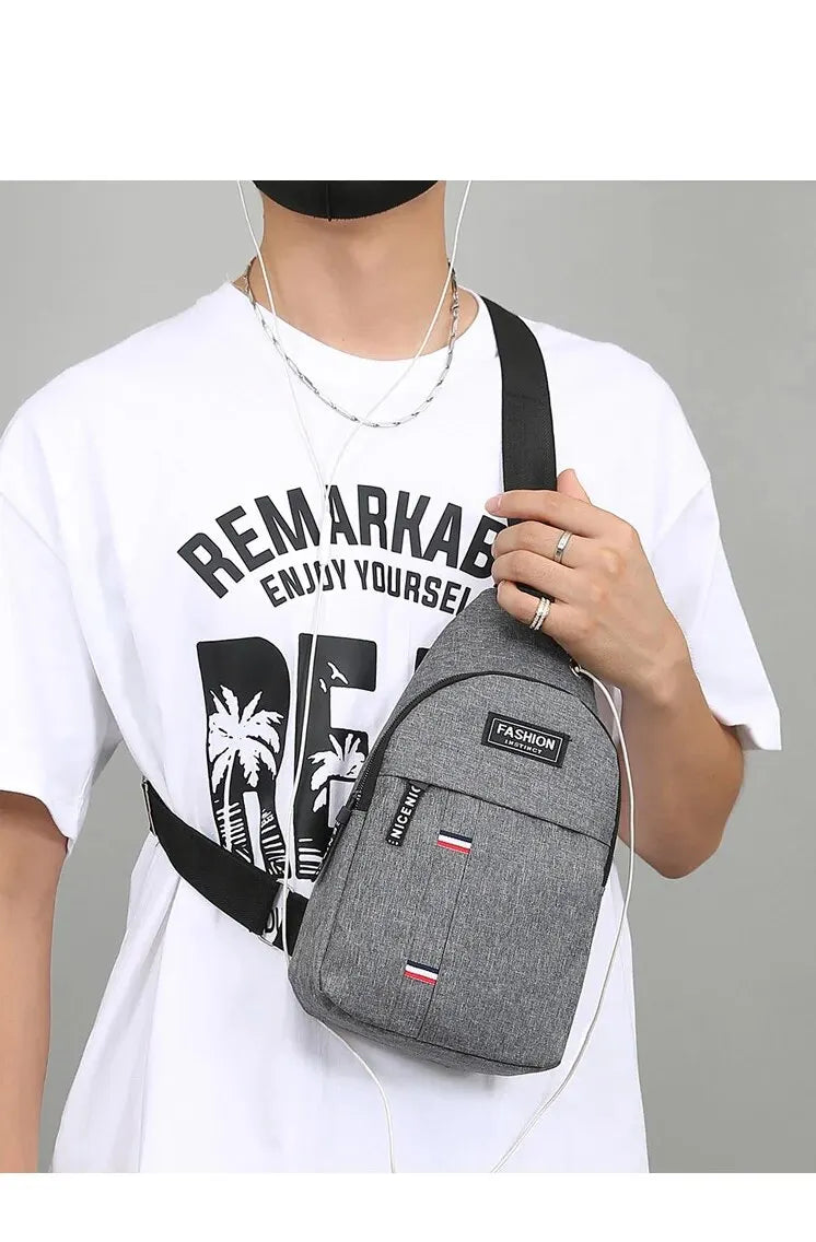 Bolsa Masculina Crossbody - Estilo e Praticidade para o Dia a Dia