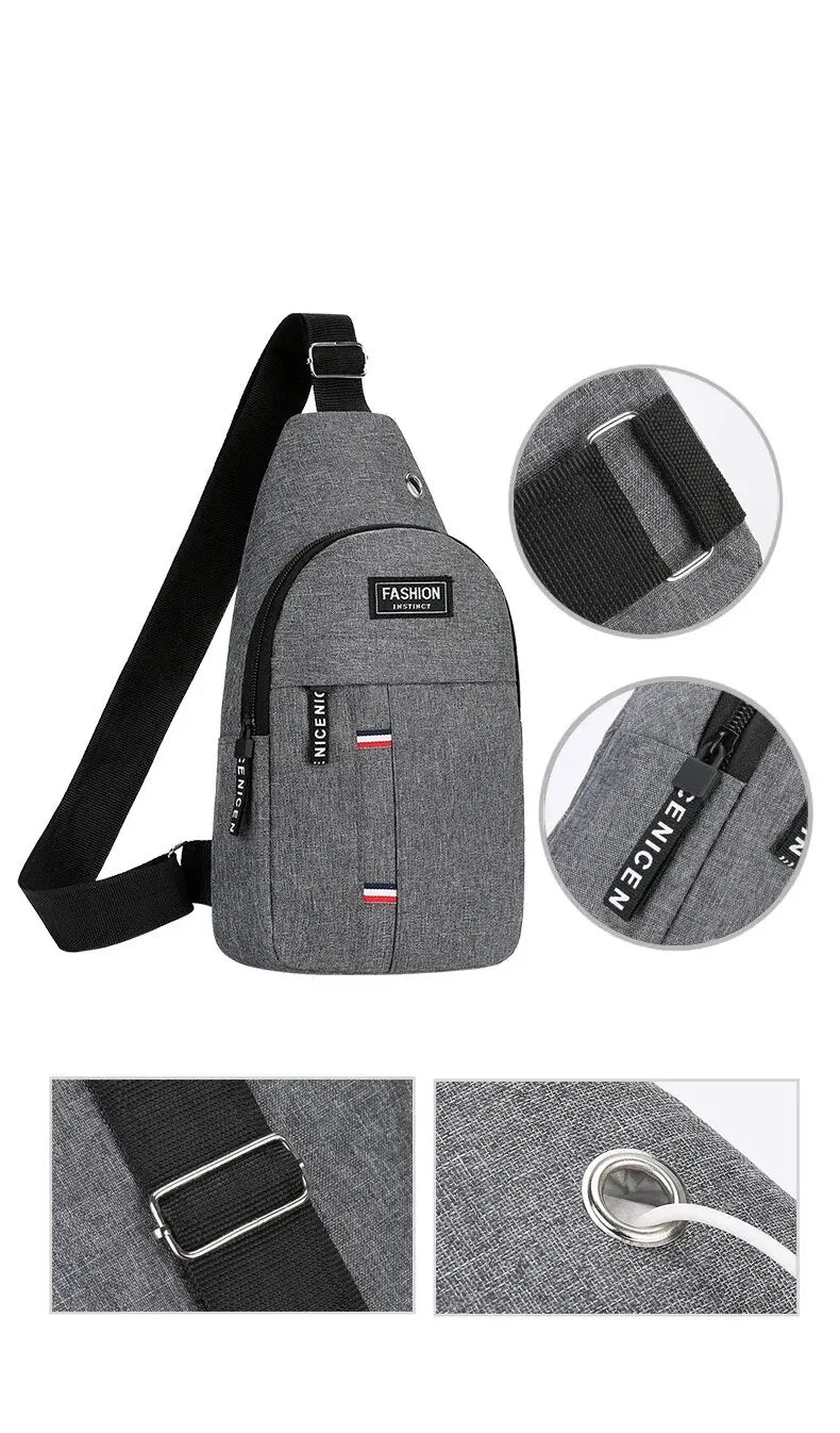 Bolsa Masculina Crossbody - Estilo e Praticidade para o Dia a Dia