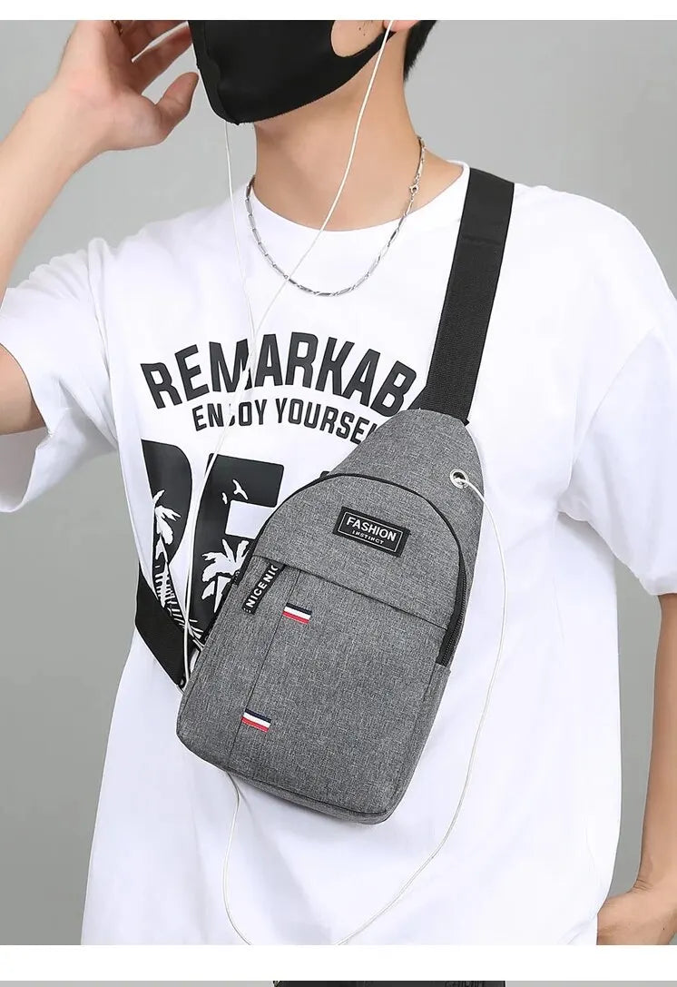Bolsa Masculina Crossbody - Estilo e Praticidade para o Dia a Dia