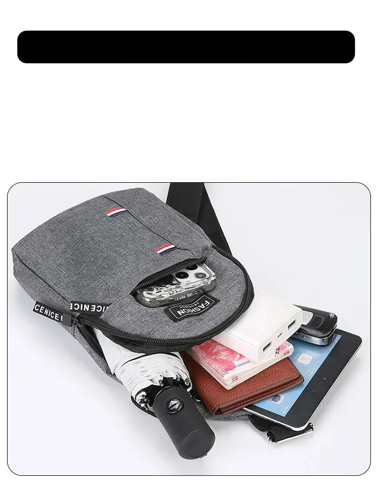 Bolsa Masculina Crossbody - Estilo e Praticidade para o Dia a Dia