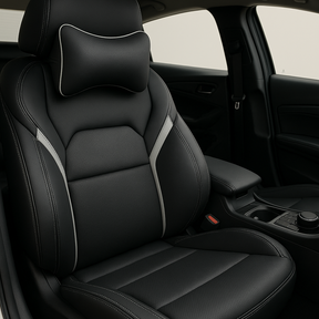 Capa Universal Completa Para Carro em Couro Legítimo e AirBag +BRINDES: 3 Tapetes Para Carro e Capa de Volante