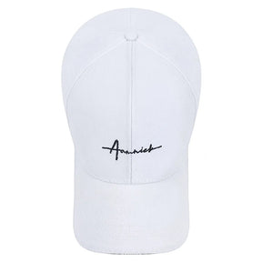 Boné Casual Unissex com Bordado de Letra - Proteção Solar e Estilo para Primavera e Outono