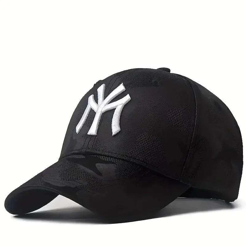 Boné Unissex Camuflado com Bordado de Letra