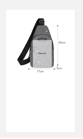 Bolsa Masculina Crossbody - Estilo e Praticidade para o Dia a Dia