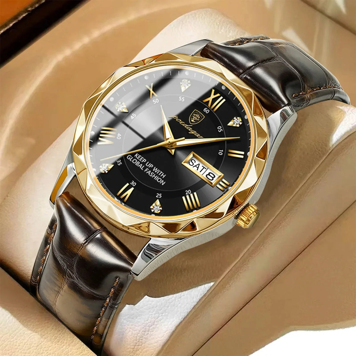 Relógio Masculino Luxuoso - Alta Qualidade e Estilo Esportivo com Funcionalidade Completa
