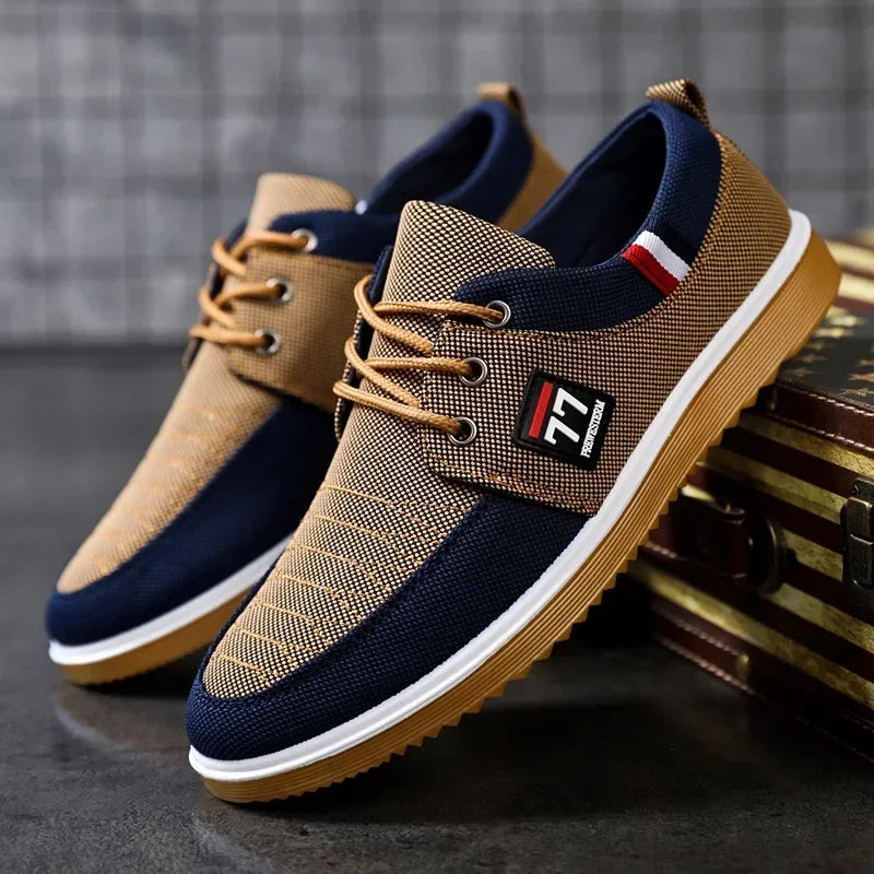 Tênis Masculino Casual - Conforto e Estilo com Solado Vulcanizado e Respirabilidade