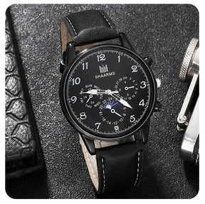 Relógio Masculino Retro Black - Estilo Clássico e Elegante para o Homem Moderno