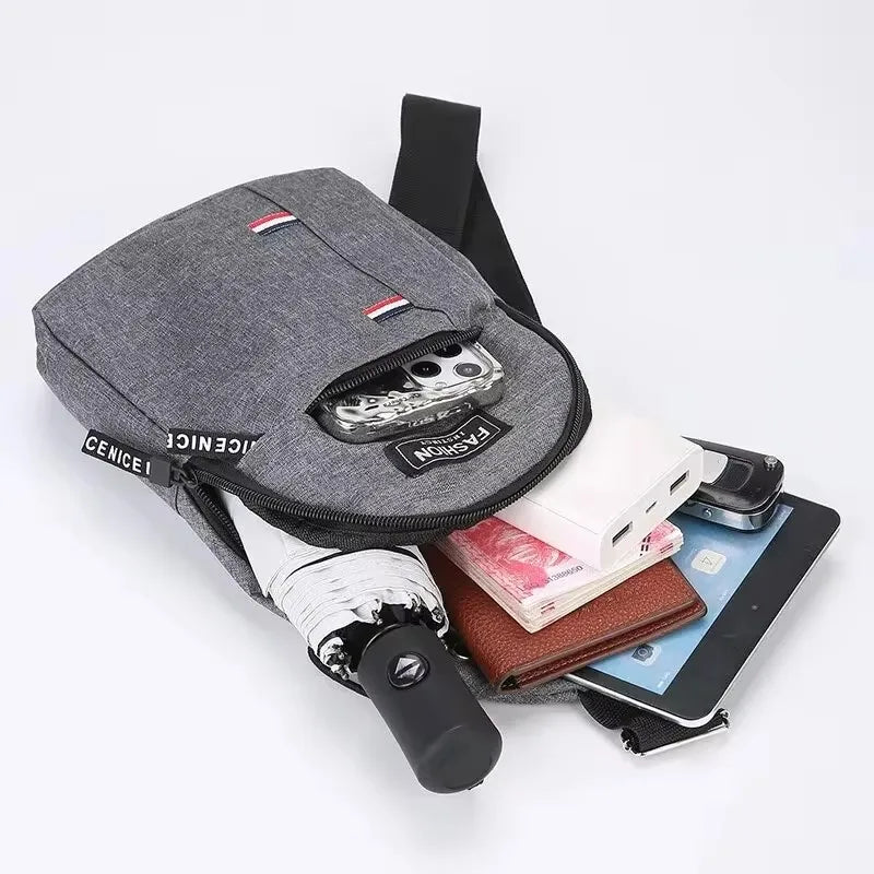 Bolsa Masculina Crossbody - Estilo e Praticidade para o Dia a Dia