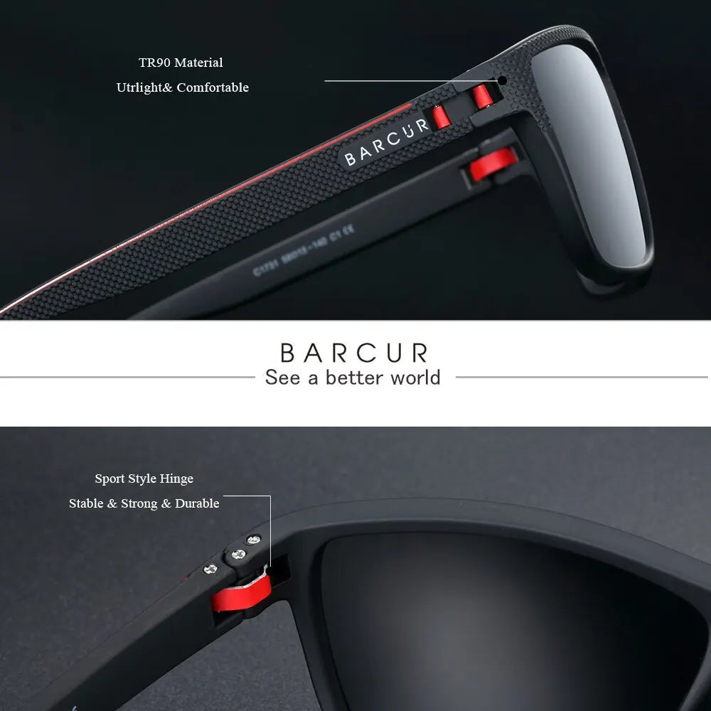 Óculos de Sol BARCUR TR90 - Leveza e Proteção com Estilo