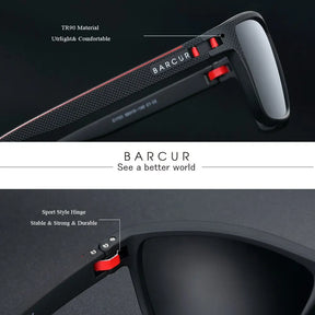 Óculos de Sol BARCUR TR90 - Leveza e Proteção com Estilo