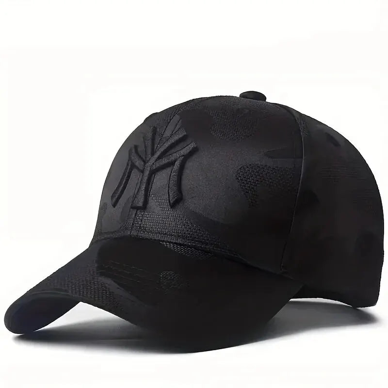 Boné Unissex Camuflado com Bordado de Letra